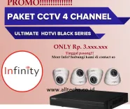 PAKET CCTV INFINITY 4 CHANNEL RESOLUSI 2MP