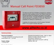 Fire AlarmUniPosConventionalManual Call PointBreak GlassFD 3050